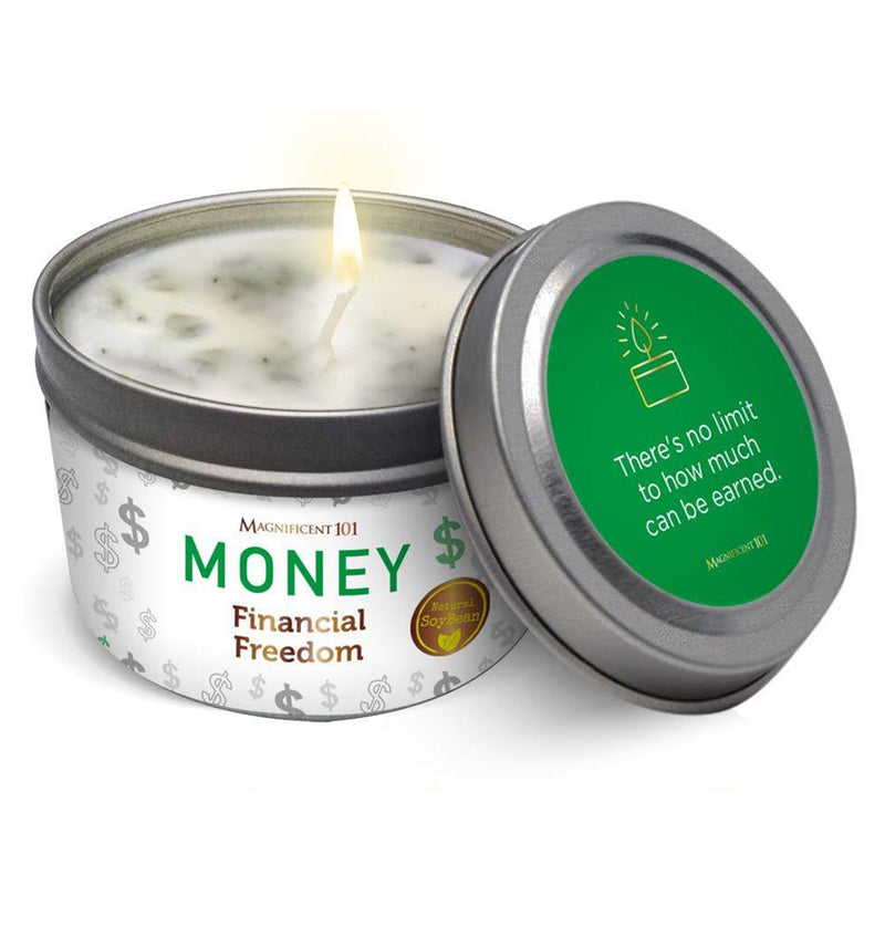 MONEY Financial Freedom Candle