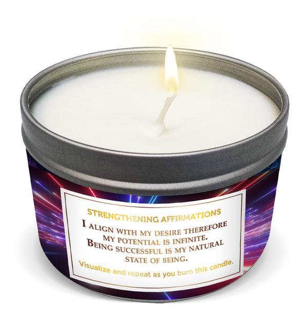 "MY SUCCESS IS INEVITABLE" Affirmation Candle