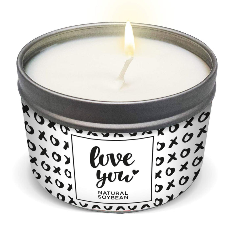 Tin Candle Love, Love You, 6 oz