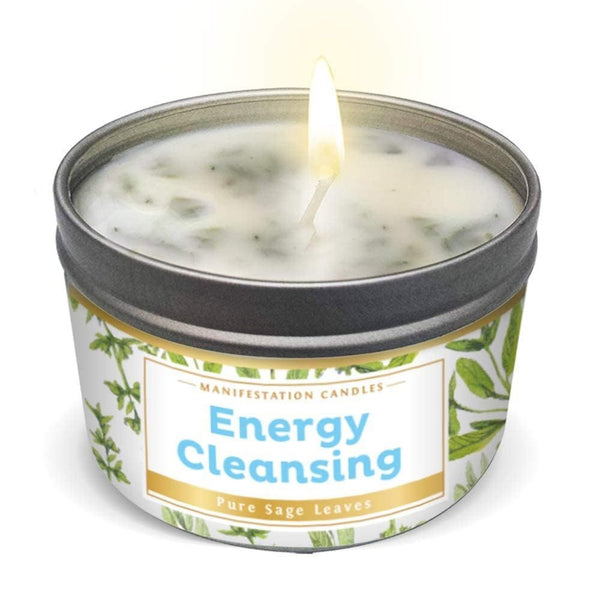 Tin Candle Manifestation, Energy Cleansing, 6 oz