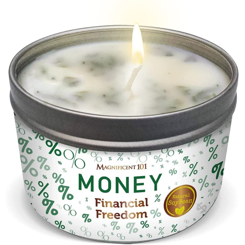 Tin Candle Money, Financial Freedom, 6 oz