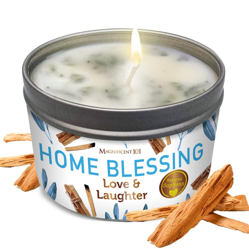 Tin Candle Aromatherapy, Home Blessing, 6 oz