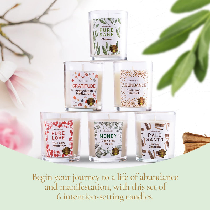 Candle Gift Set, Good Intentions, Set of 6, 3.5 oz