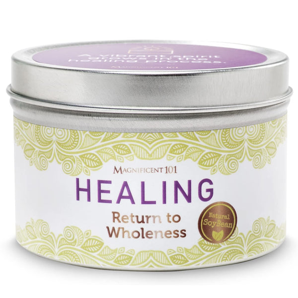 Tin Candle Aromatherapy, Healing, 6 oz