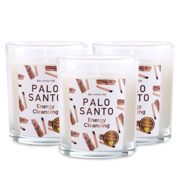 Glass Candle 3 PackPalo Santo, 3.5 oz