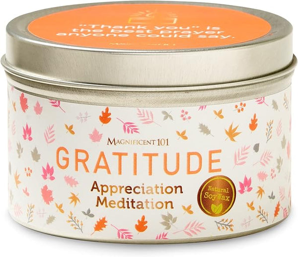 Tin Candle Aromatherapy, Gratitude, 6 oz