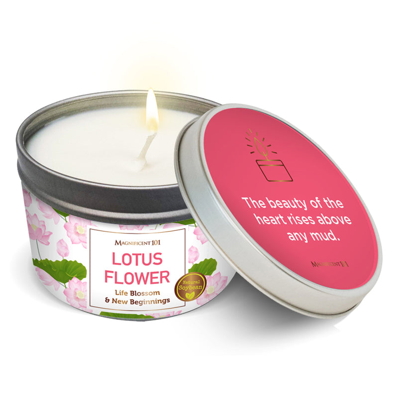 LOTUS FLOWER Life Blossom & New Beginnings Candle