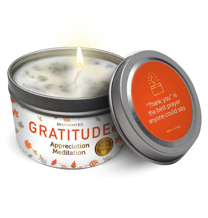 GRATITUDE Appreciation Meditation Candle