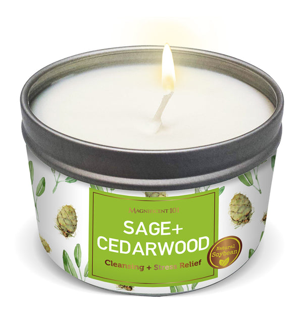SAGE + CEDARWOOD Stress relief Candle