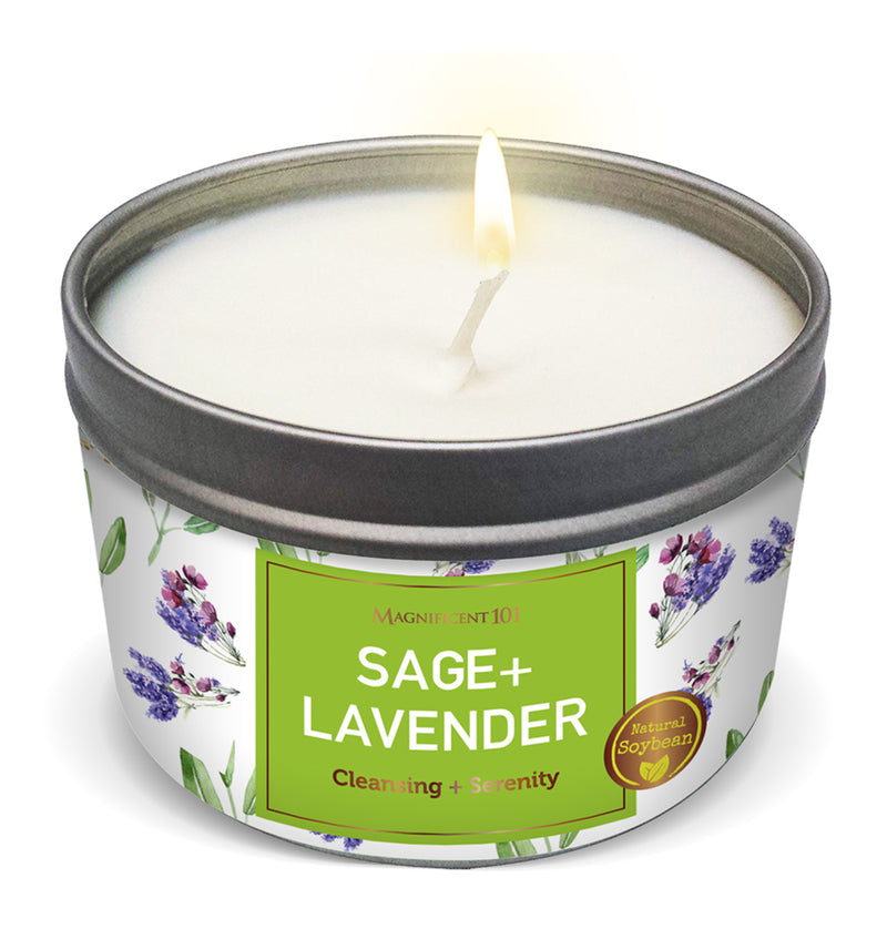 SAGE + LAVENDER Serenity Candle