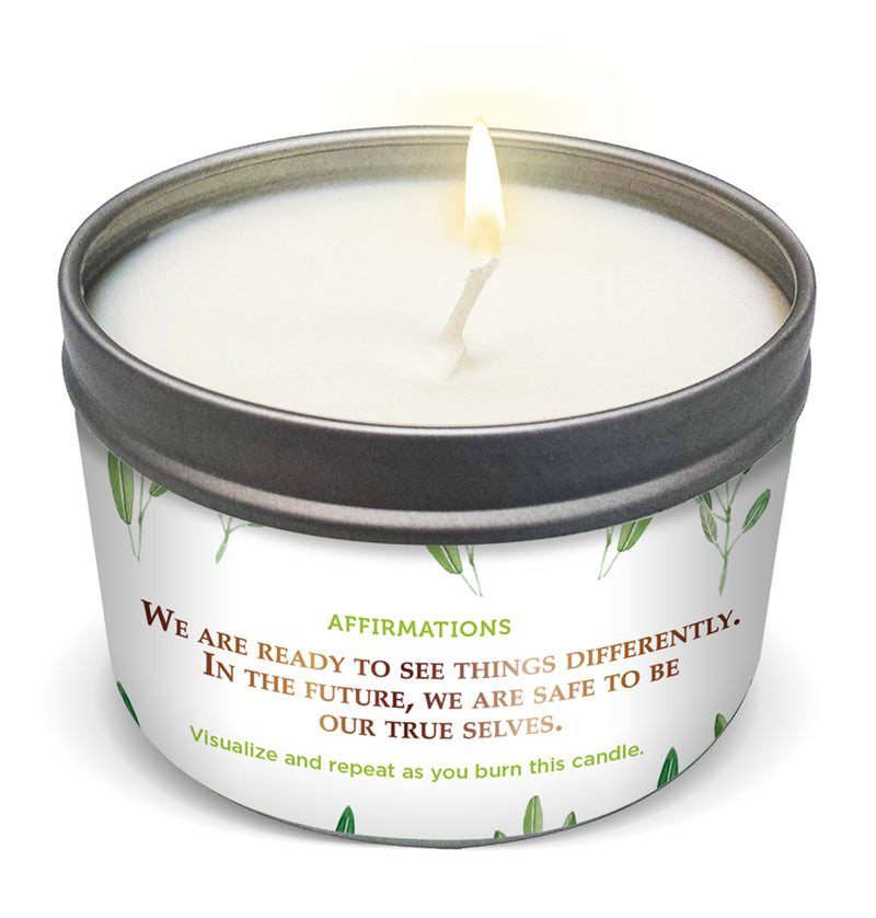 "CHANNELING A NEW, VIBRANT WORLD" SAGE COLLECTIVE Candle