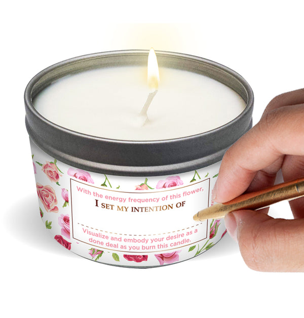 FLOWER INTENTION Rose Candle